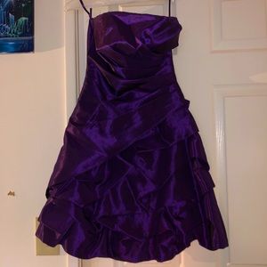 Purple Formal Mini Dress